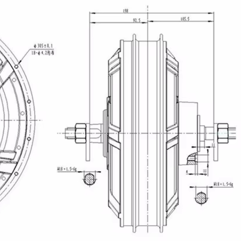 Motor QS 273 Modelo 72v-144v M - Qs Motor 273 8000W Hub Motor reseña y precio